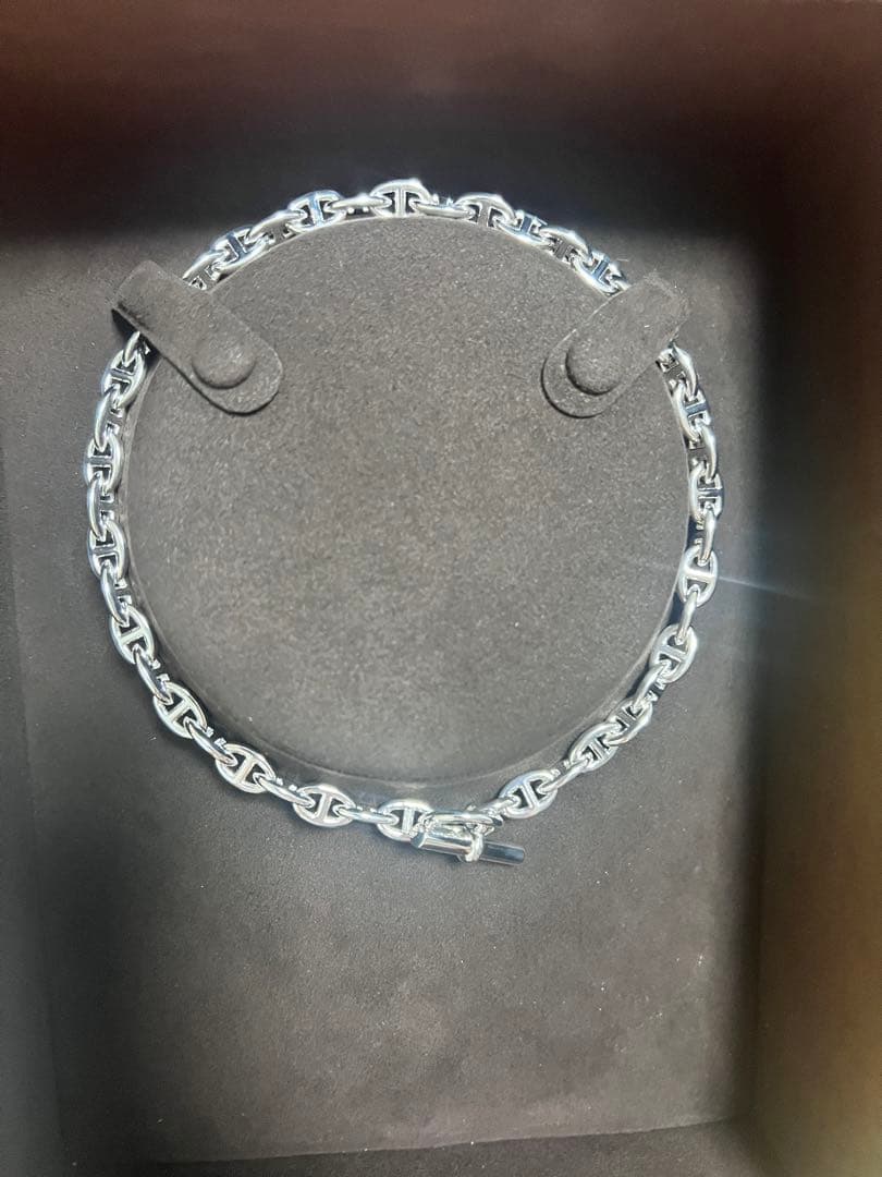 【新品未使用】エルメス　シェーヌダンクルネックレス43コマ入手困難品