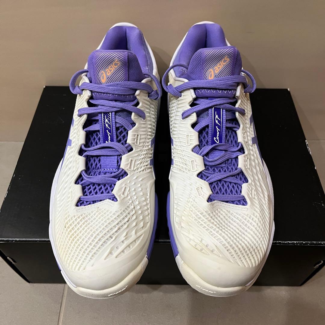 ASICS COURT FF3 テニスシューズ ホワイト/パープル
