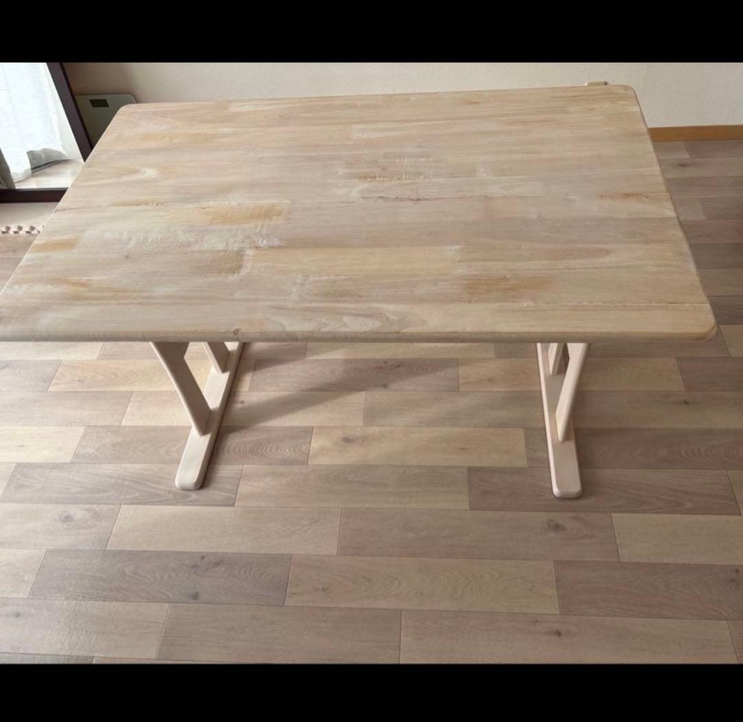 ニトリ　ナチュラルウッド 長方形ダイニングテーブル