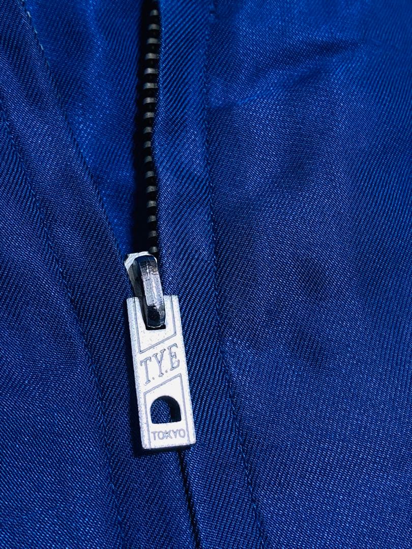 BEAMS 虎 東洋テーラー 2面用 スカジャン unisex レーヨン ブルー