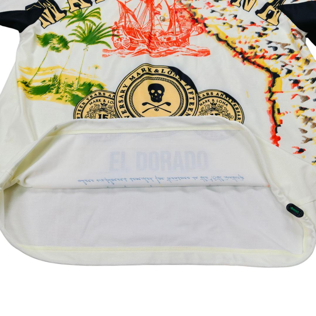 新品 MARK & LONA 15周年記念 ゴルフ ポロシャツ 48 海賊船