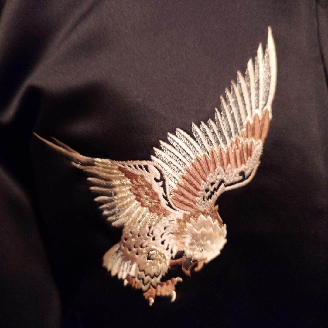 YOSHIYUKI KONISHI.ヨシユキコニシ.ネイビー 鷲刺繍 スカジャン