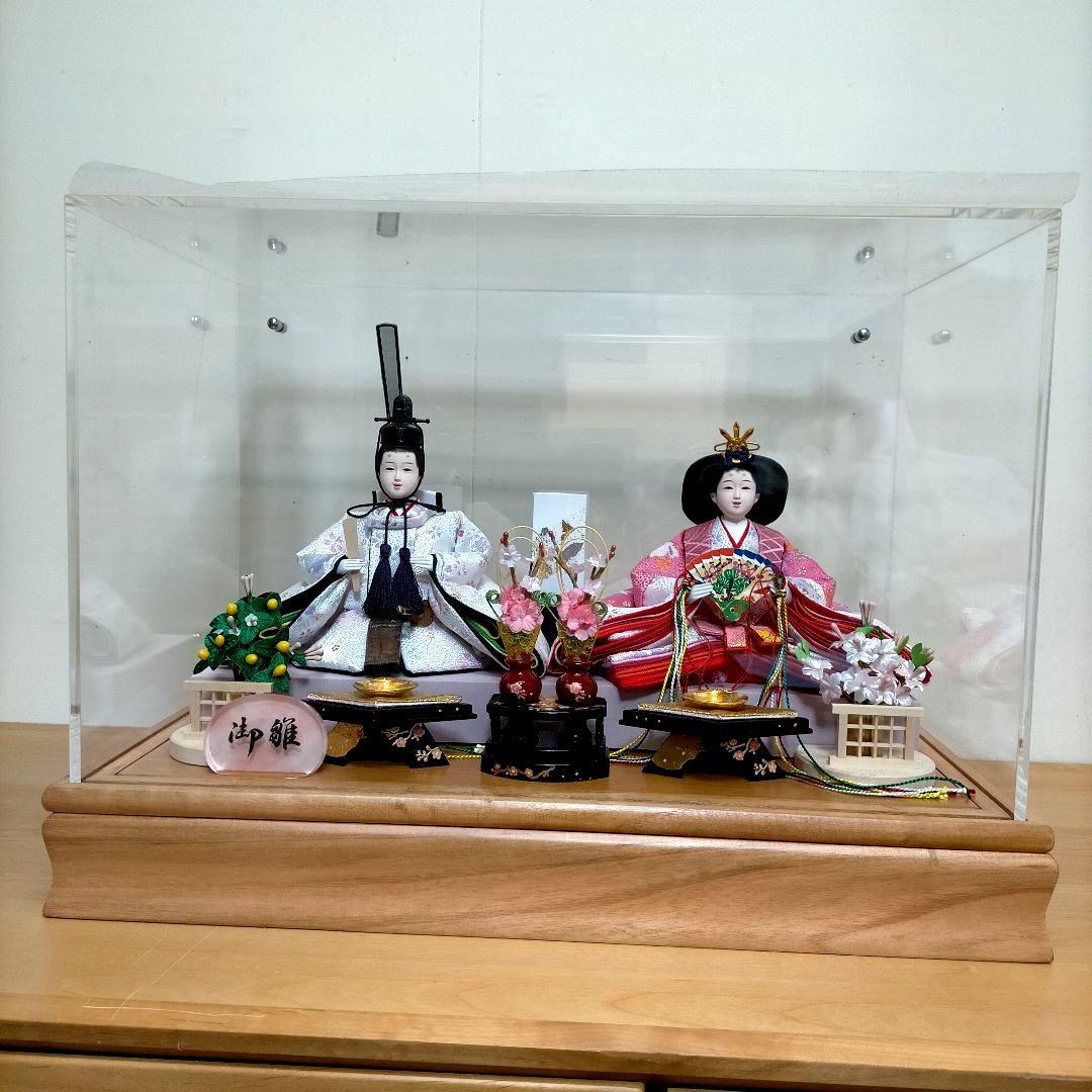 雛人形 親王飾り 全面アクリルケース