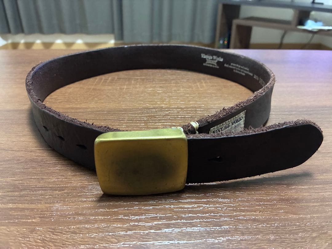 Vintage Works ブラウンレザーベルト DH5524 29/74