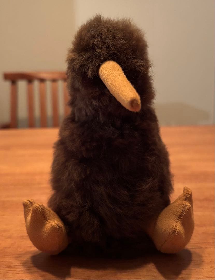 ベビーアルパカ毛ぬいぐるみ kiwi ダークブラウン