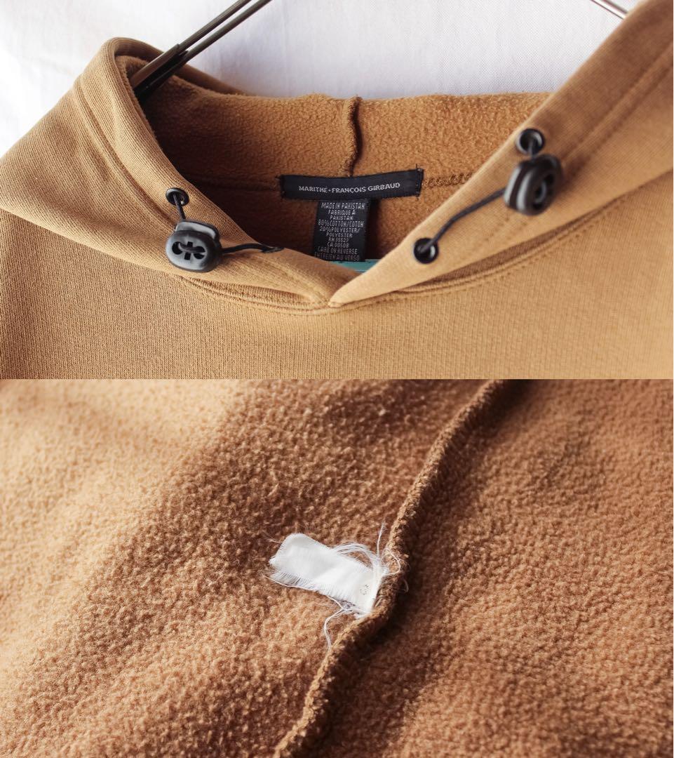 00s マリテフランソワジルボー ロゴ刺繍 フードパーカー スウェット XXXL