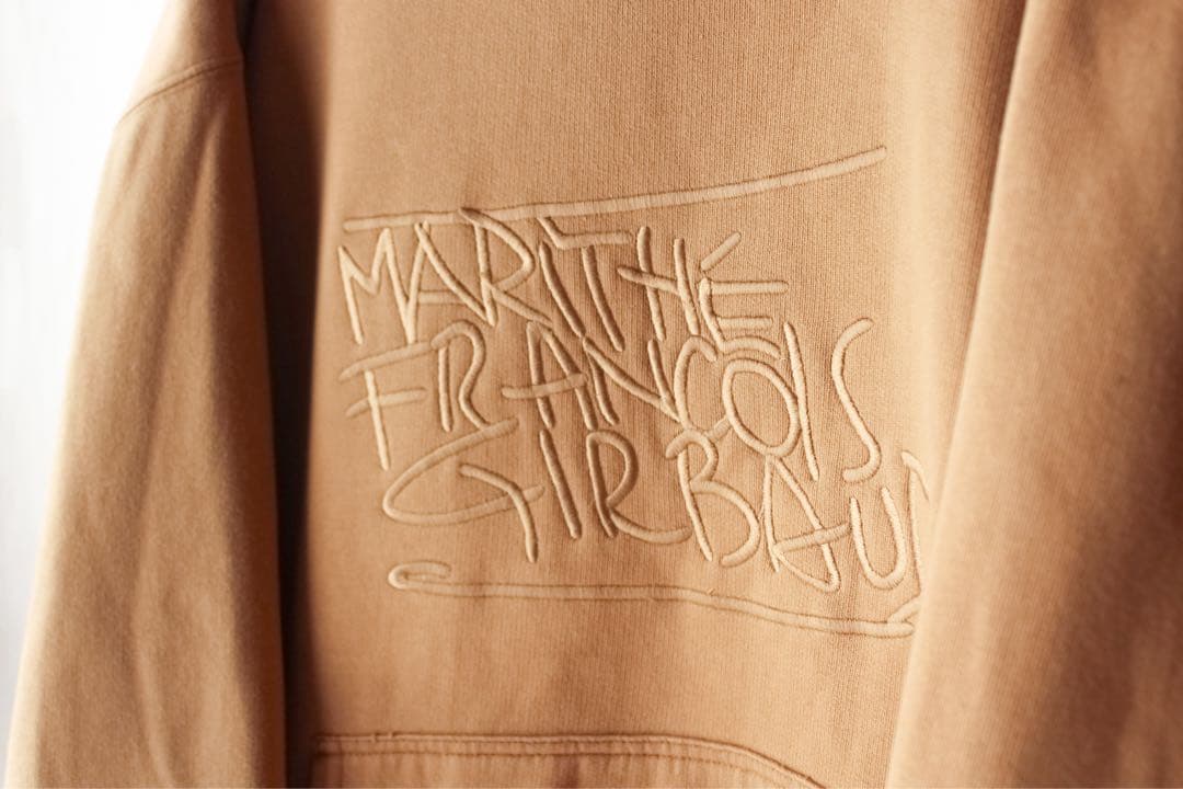 00s マリテフランソワジルボー ロゴ刺繍 フードパーカー スウェット XXXL