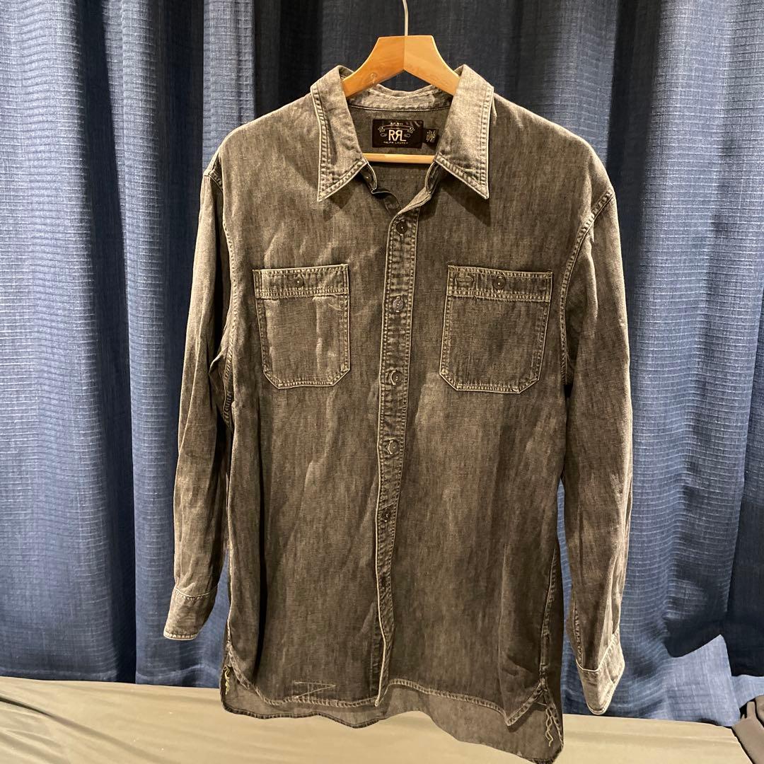 ダブルアールエル　グランメゾン東京　木村拓哉着用　ワークシャツ　L