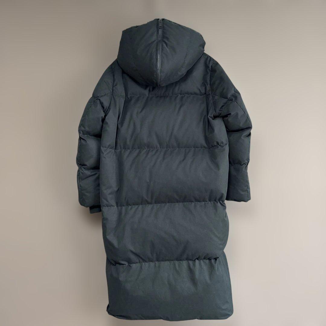 BANANA REPUBLIC ファー付きロングダウンコート　ブラック