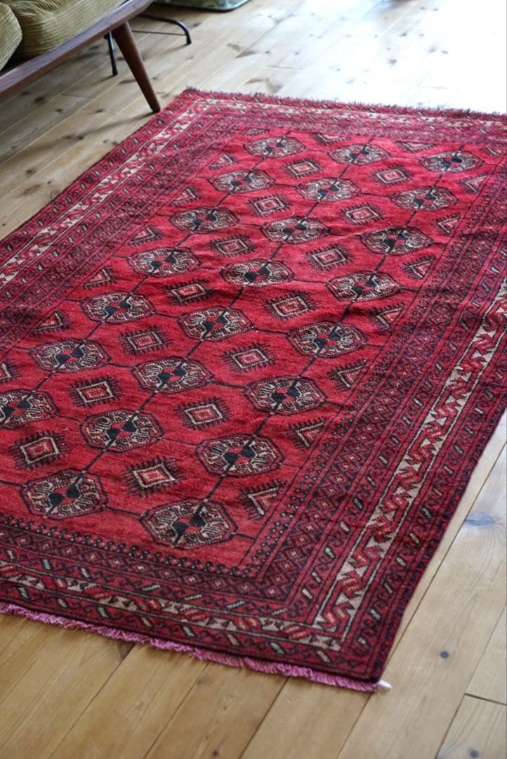 トライバルラグ　ペルシャ　絨毯　ビンテージ