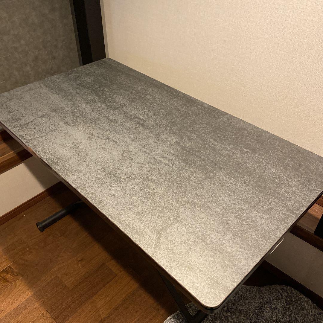 昇降式テーブル　セラミック　大理石調　ダイニングテーブル