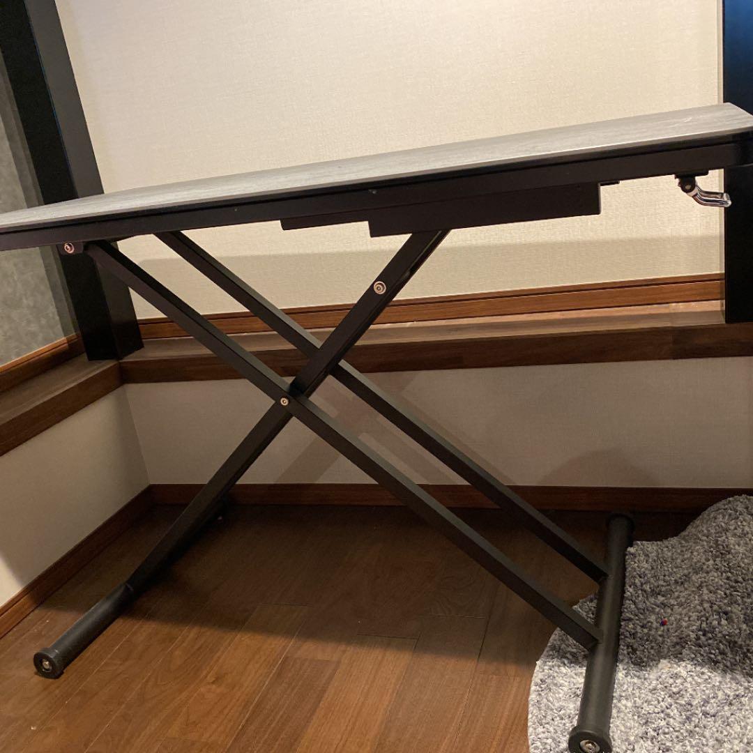 昇降式テーブル　セラミック　大理石調　ダイニングテーブル