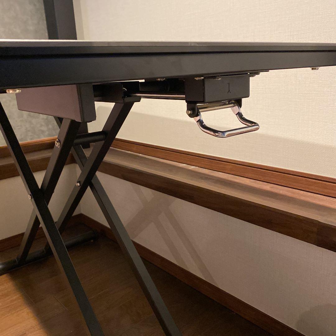 昇降式テーブル　セラミック　大理石調　ダイニングテーブル