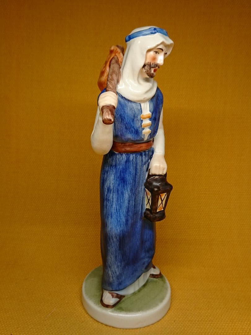 【美品】人形　西ドイツ　陶器　置物　インテリア　工芸品　美術品　A3270