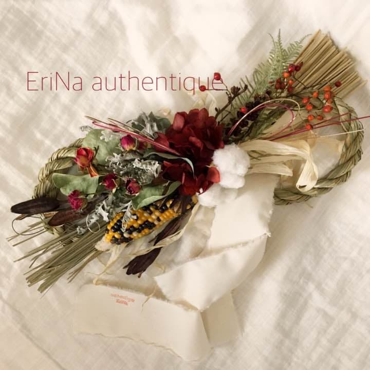 55 しめ縄 しめ飾り 正月飾り ドライフラワー スワッグ インテリア 雑貨