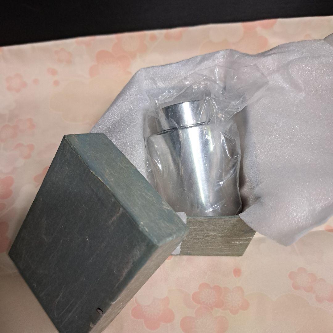 清課堂造 重量181.7ｇ 錫製 茶入 茶筒 茶壷 在銘 B2S1