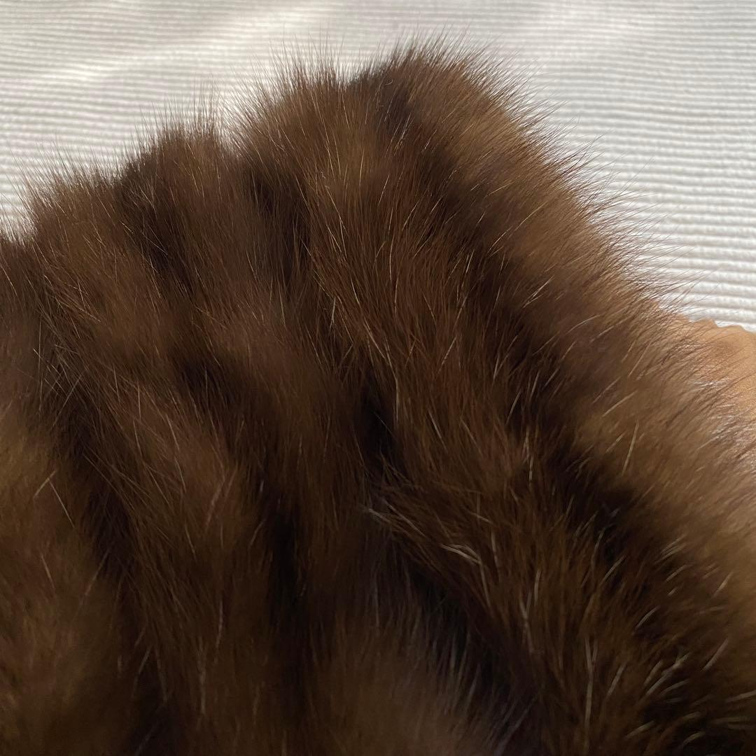 ✦特価セール✦ 美品✨ セーブルショール ファー ストール しっぽ着脱 2way