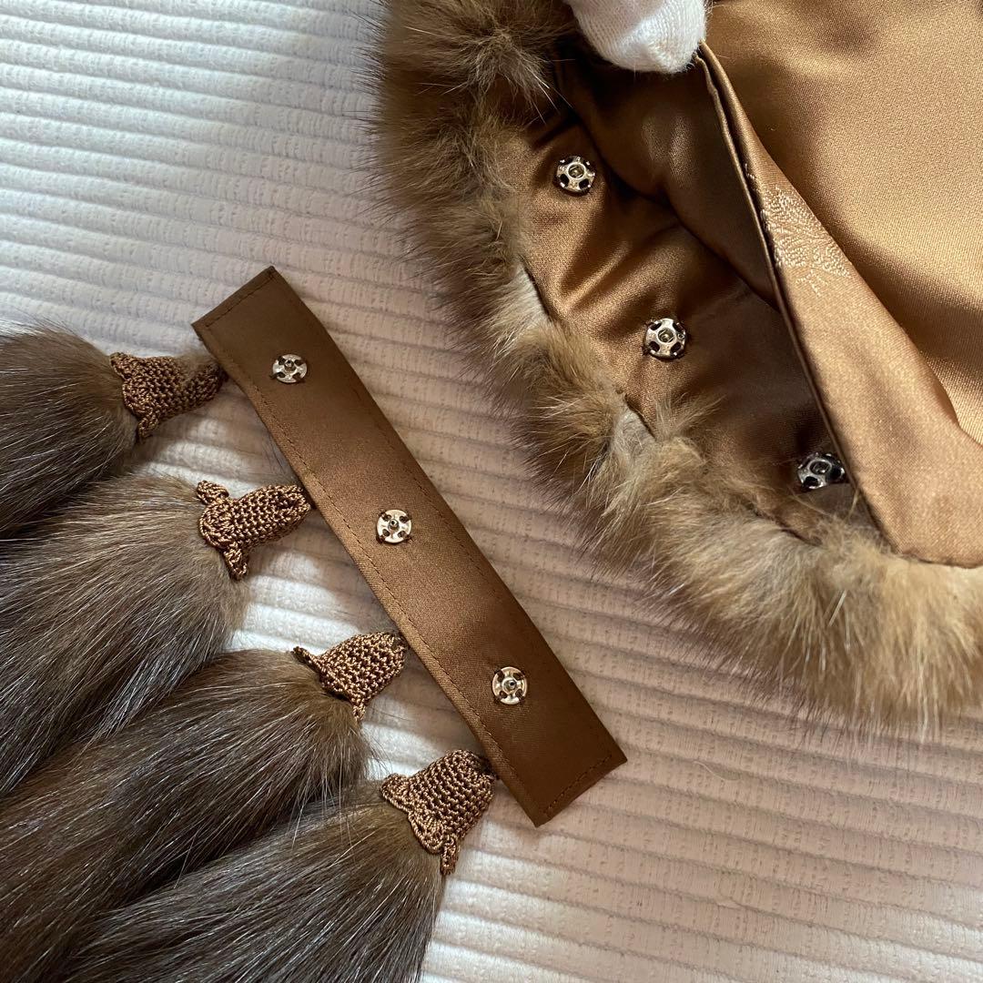 ✦特価セール✦ 美品✨ セーブルショール ファー ストール しっぽ着脱 2way