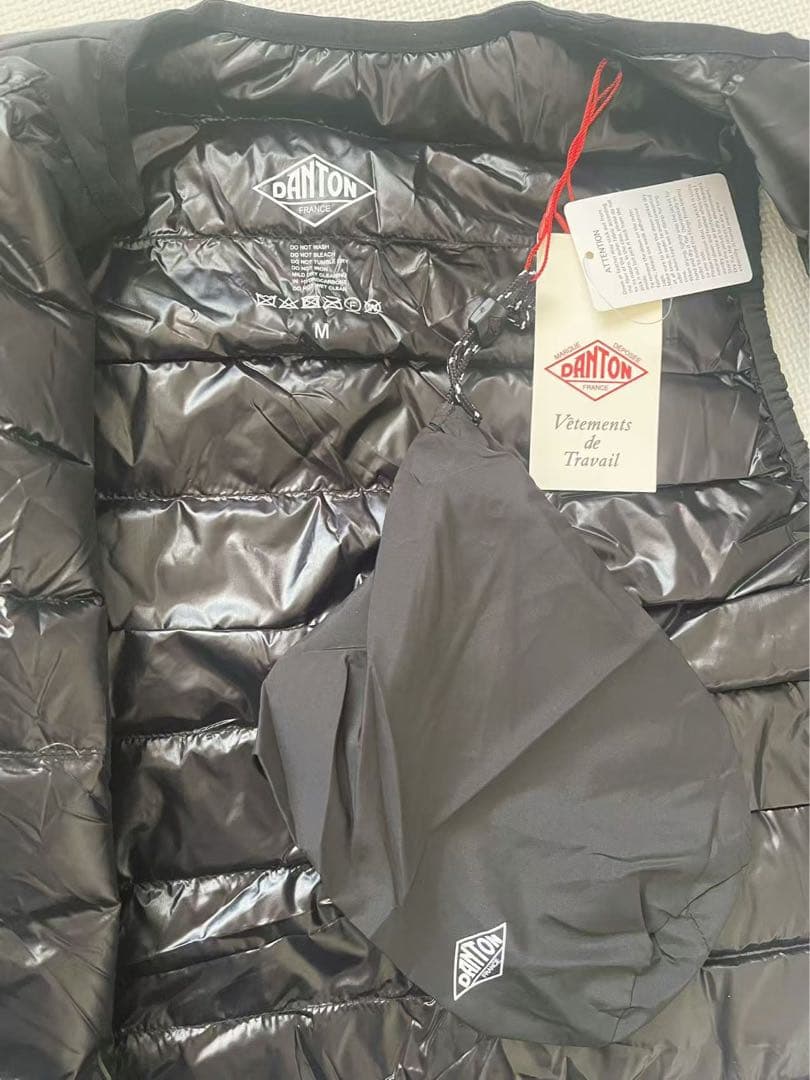 ◉新品DANTONダントン インナーダウン クルーネックベスト（BLACK）