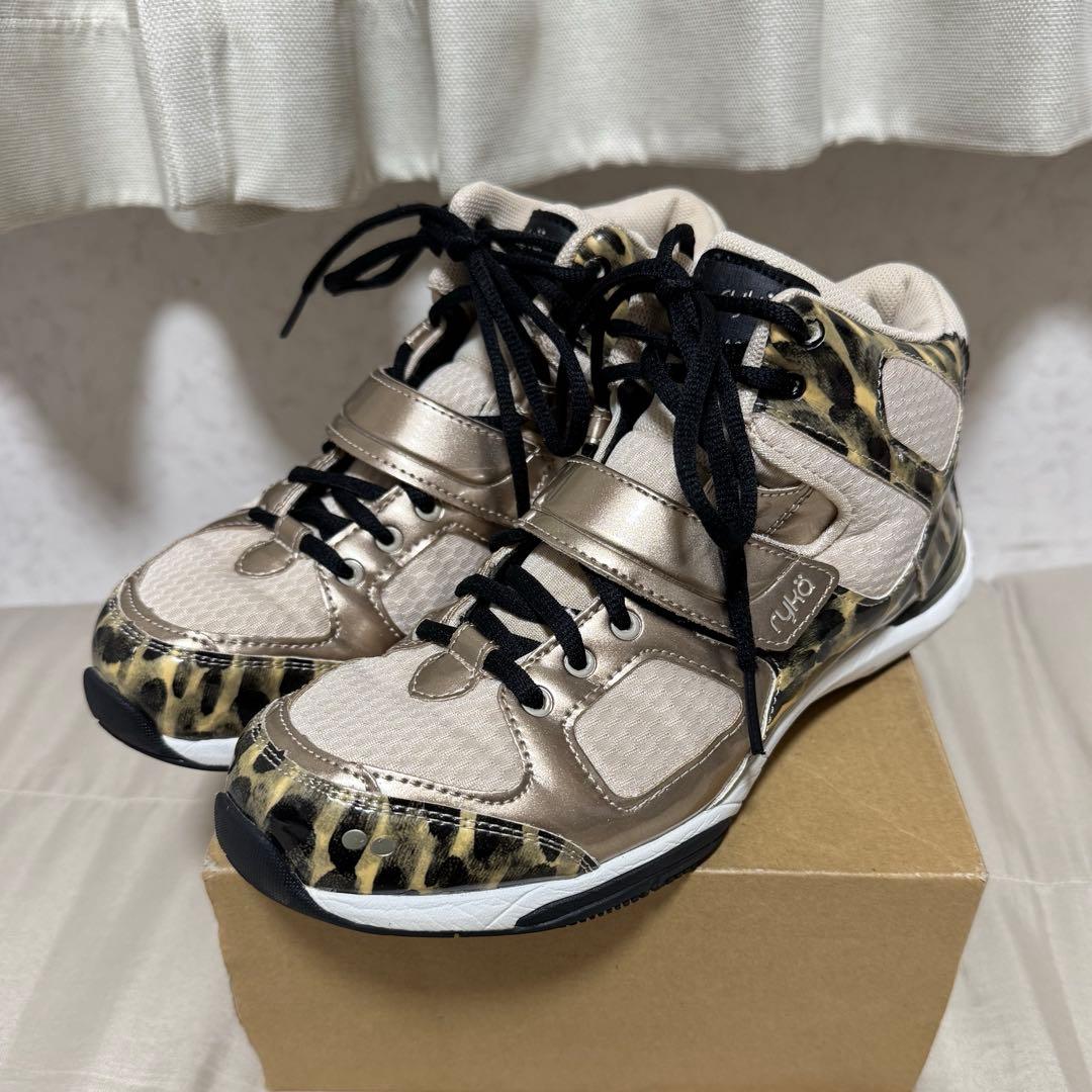 【極美品】ライカ テナシオス ダンスシューズ ヒョウ柄