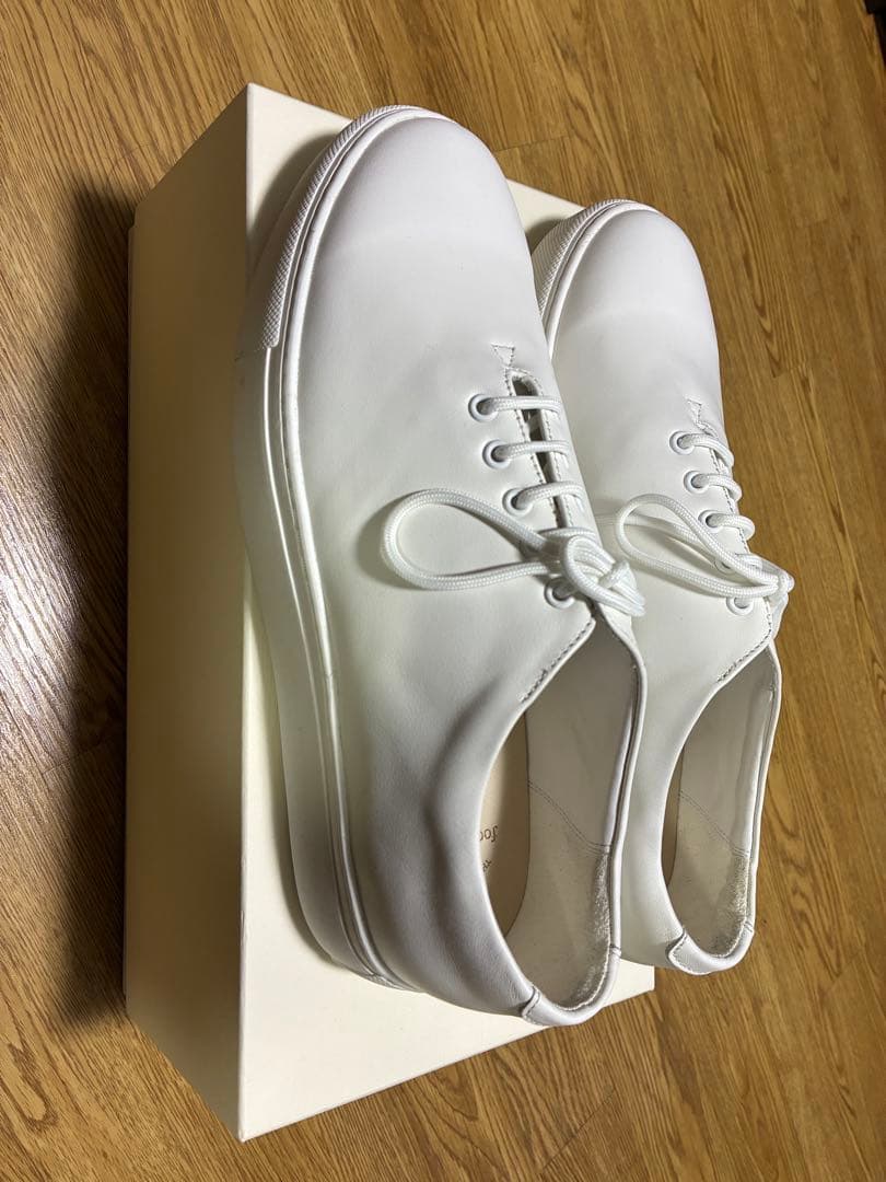 foot the coacher ホワイトスニーカー