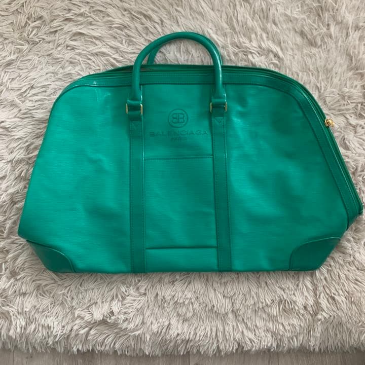 saleバレンシアガ　トートバッグ　旅行にも　緑