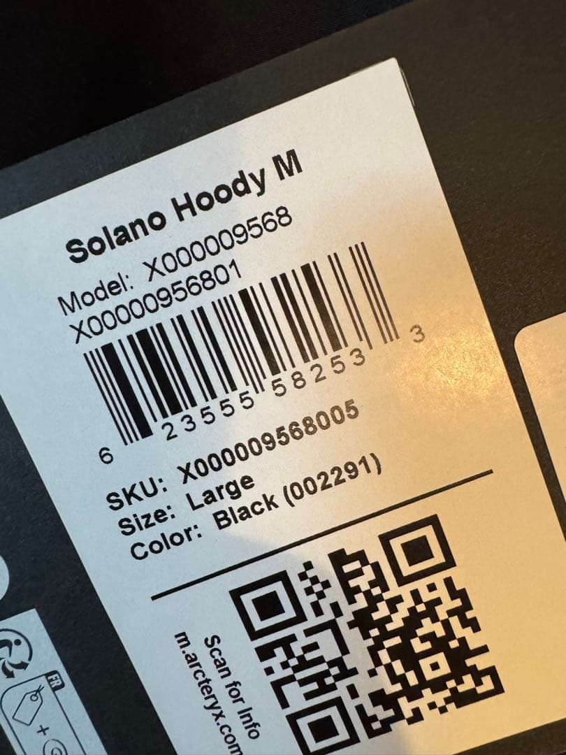 【新品】ARC’TERYX Solano Hoody メンズ