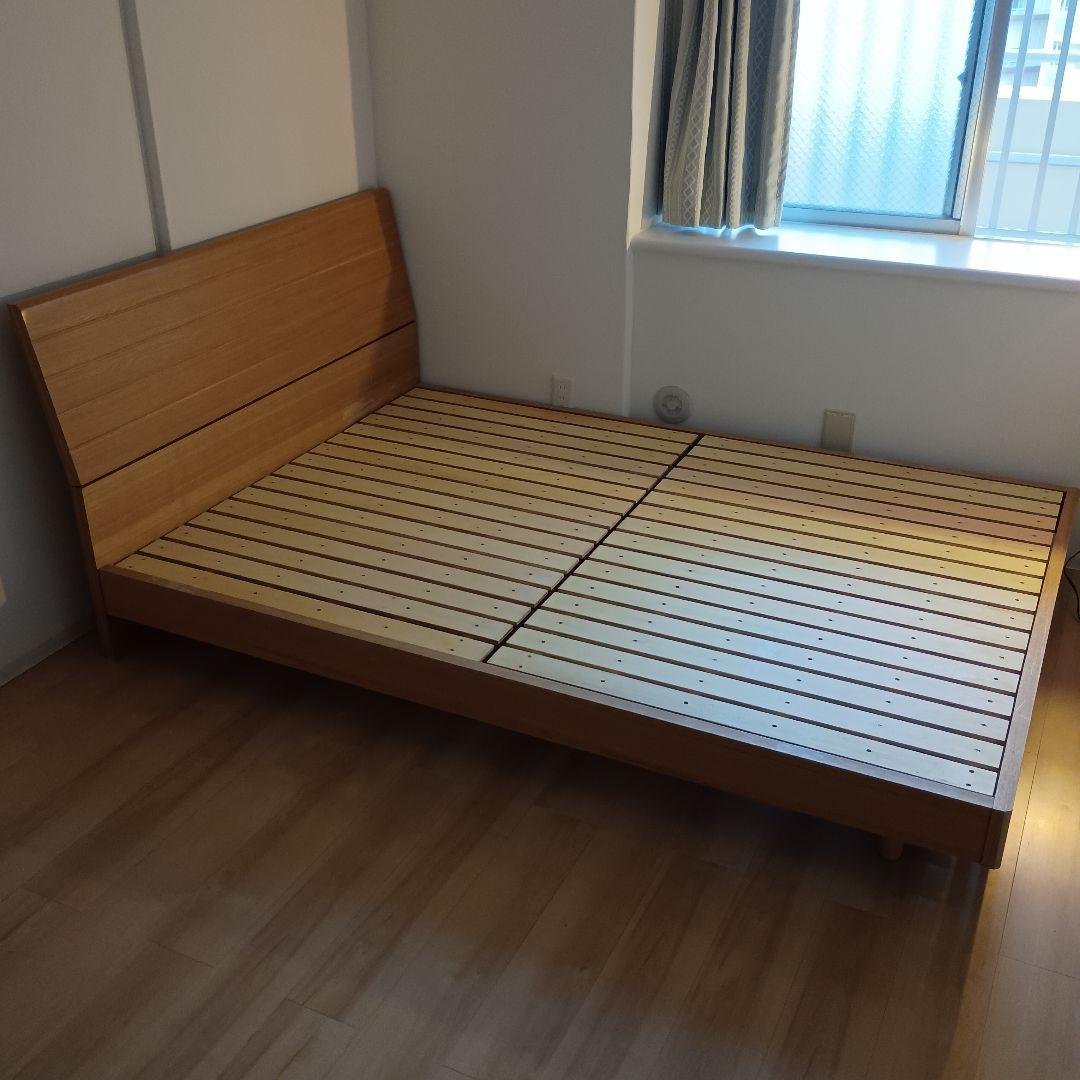 島忠 木製ダブルベッドフレーム