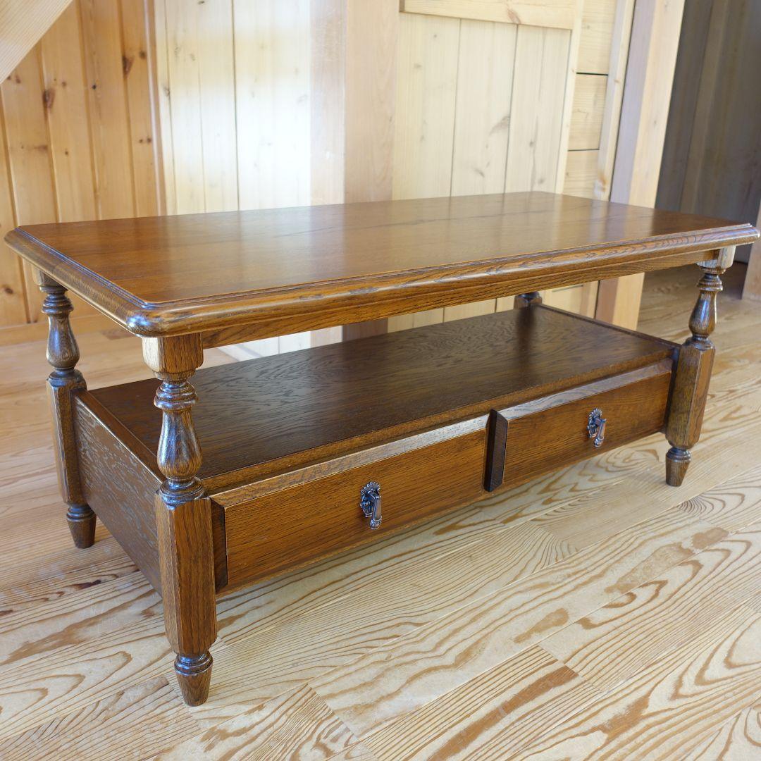 三越家具カントリーハウスブルージュ★引き出し付きセンターテーブル