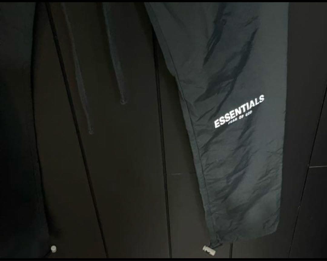 FOG ESSENTIALS ナイロンパンツ フィアオブゴッド S 黒 ジェリー