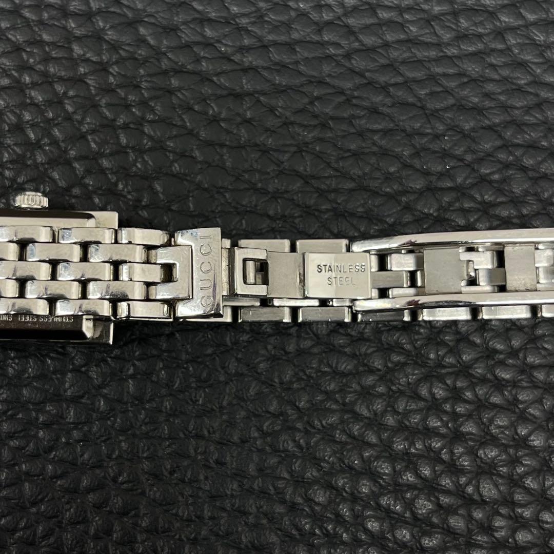(B122512) GUCCI Gフレーム 128.5 腕時計 箱付き クォーツ