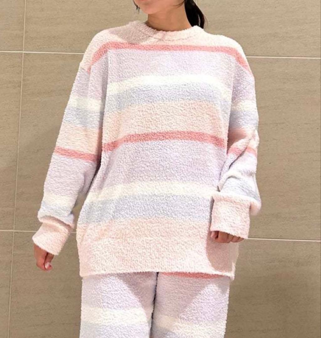 ベビモコカラフルボーダープルオーバー&ベビモコカラフルロングパンツ