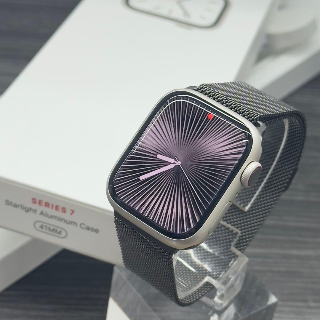 2637 Apple Watch シリーズ7 スターライト　アルミニウム　41㎜