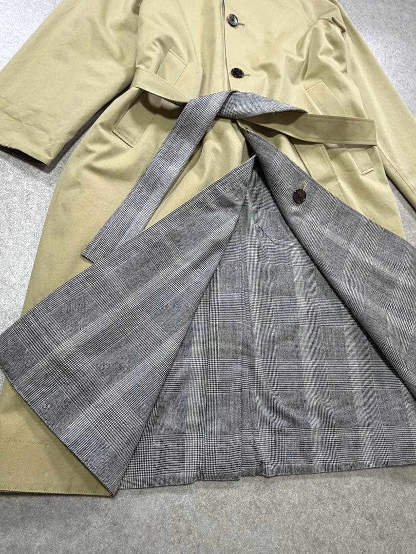 美品✨TICCA ティッカ　リバーシブルステンカラー　テントコート　ベロア襟