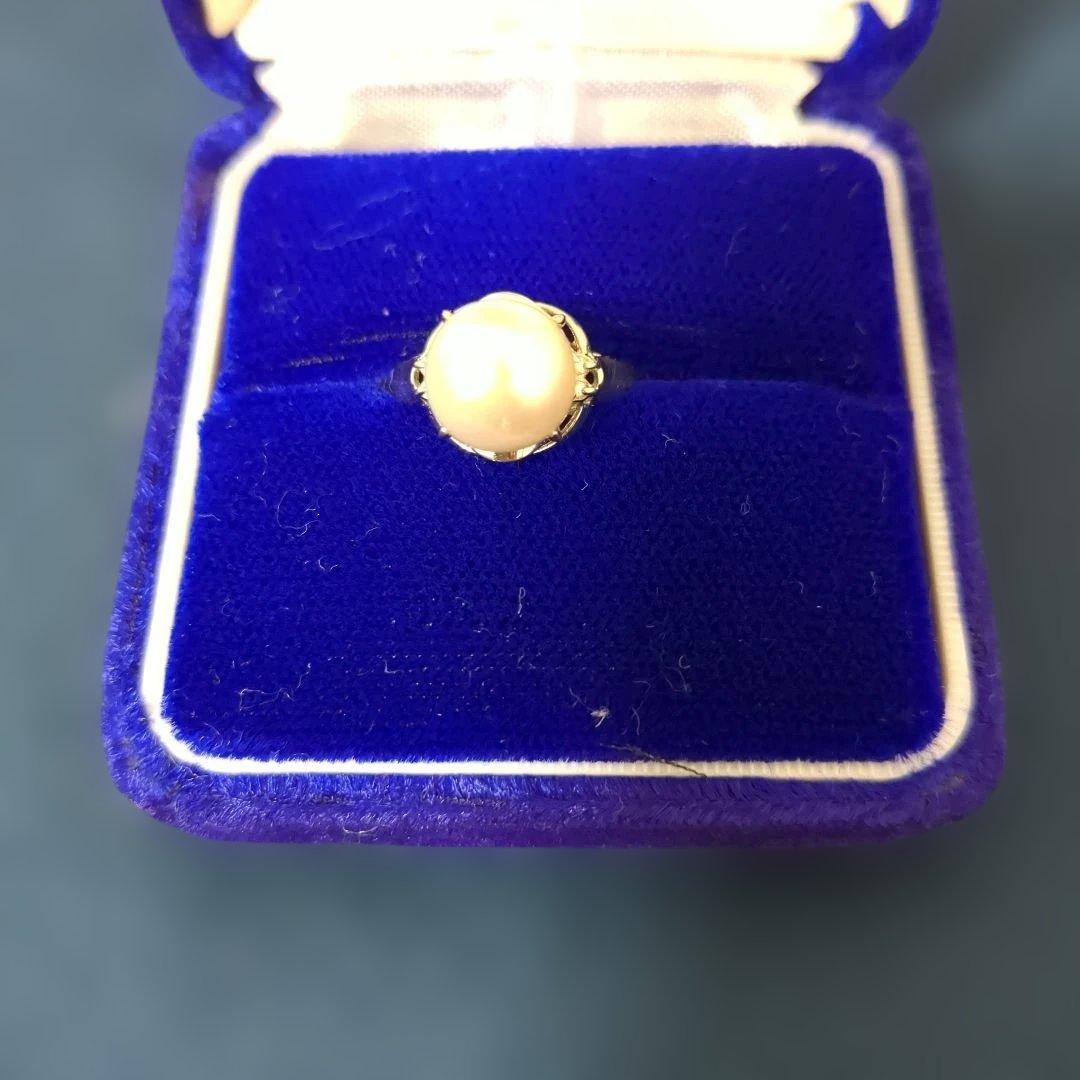 本真珠　プラチナ900 刻印入　大粒玉11mm