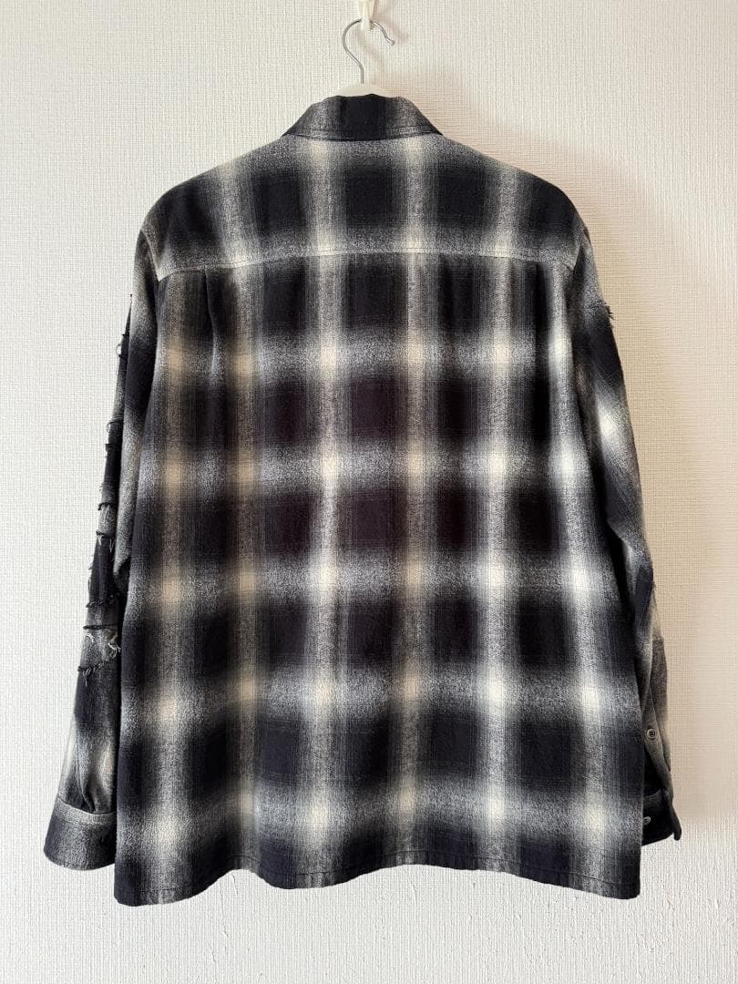 UNDERCOVER リペア加工 チェック柄ネルシャツ