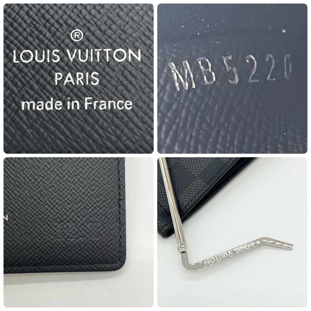 【美品】ルイヴィトン　ポルトフォイユパンス　マネークリップ　ダミエグラフィット