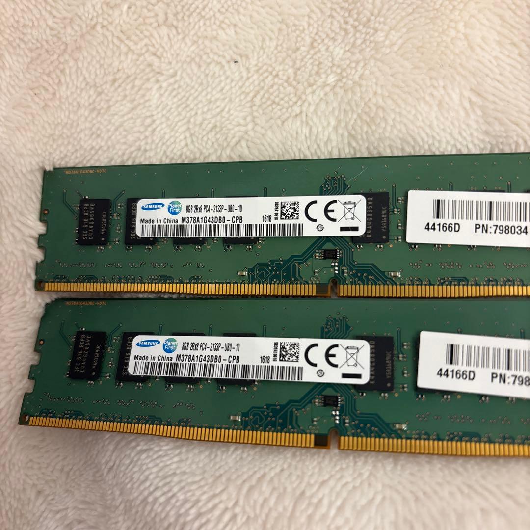 K*n様 Samsung DDR4 2133 メモリ16 GB 動作確認済み