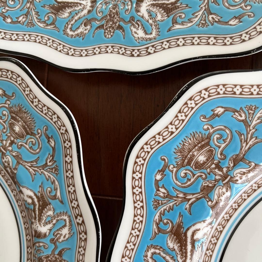 ナンタケットウェッジウッド フロレンティーン スクエア プレート3枚セット