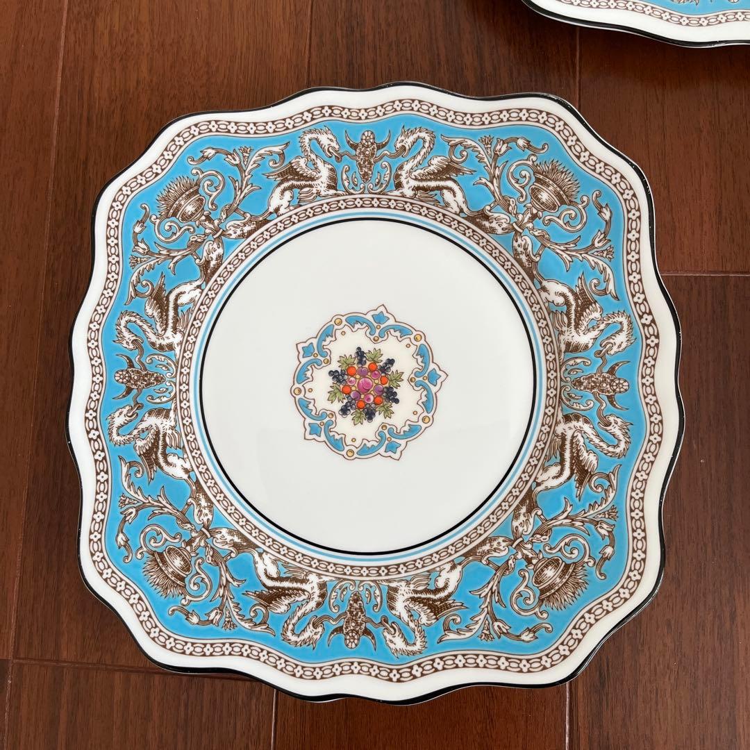 ナンタケットウェッジウッド フロレンティーン スクエア プレート3枚セット