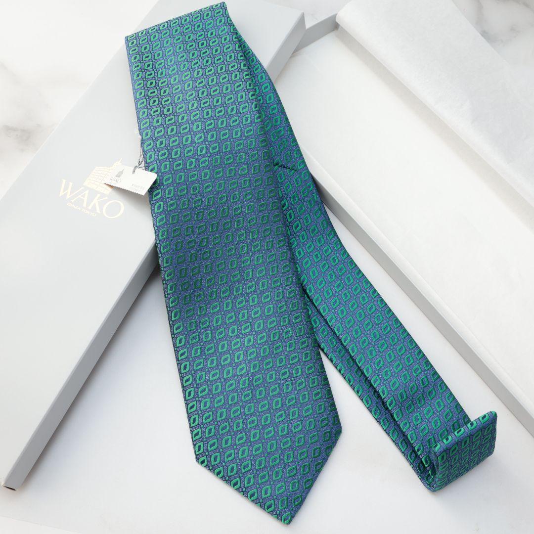 未使用 シャルベ WAKO シルク ネクタイ 銀座 和光 フランス製