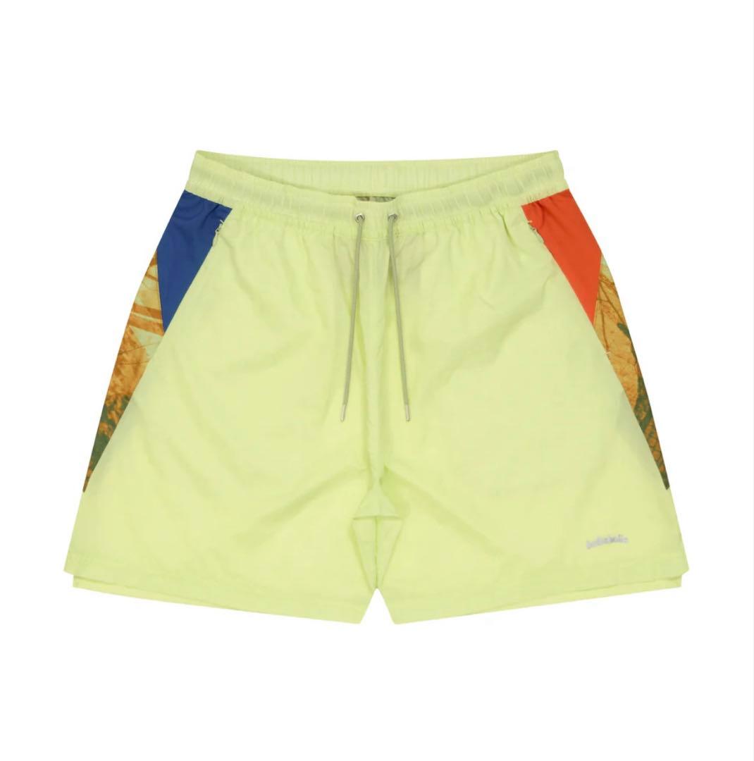 W Face Zip Shorts (lime cream) Lサイズ
