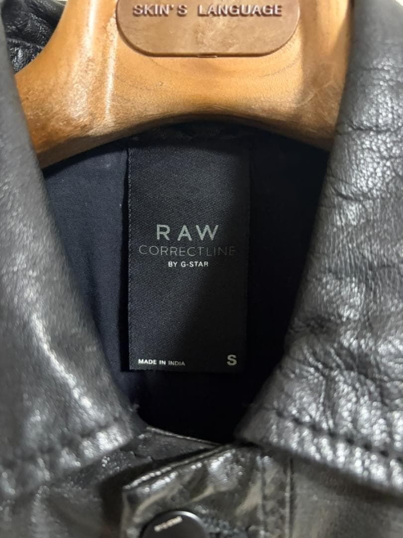 G-STAR RAW ジースター レザージャケット ブラック S