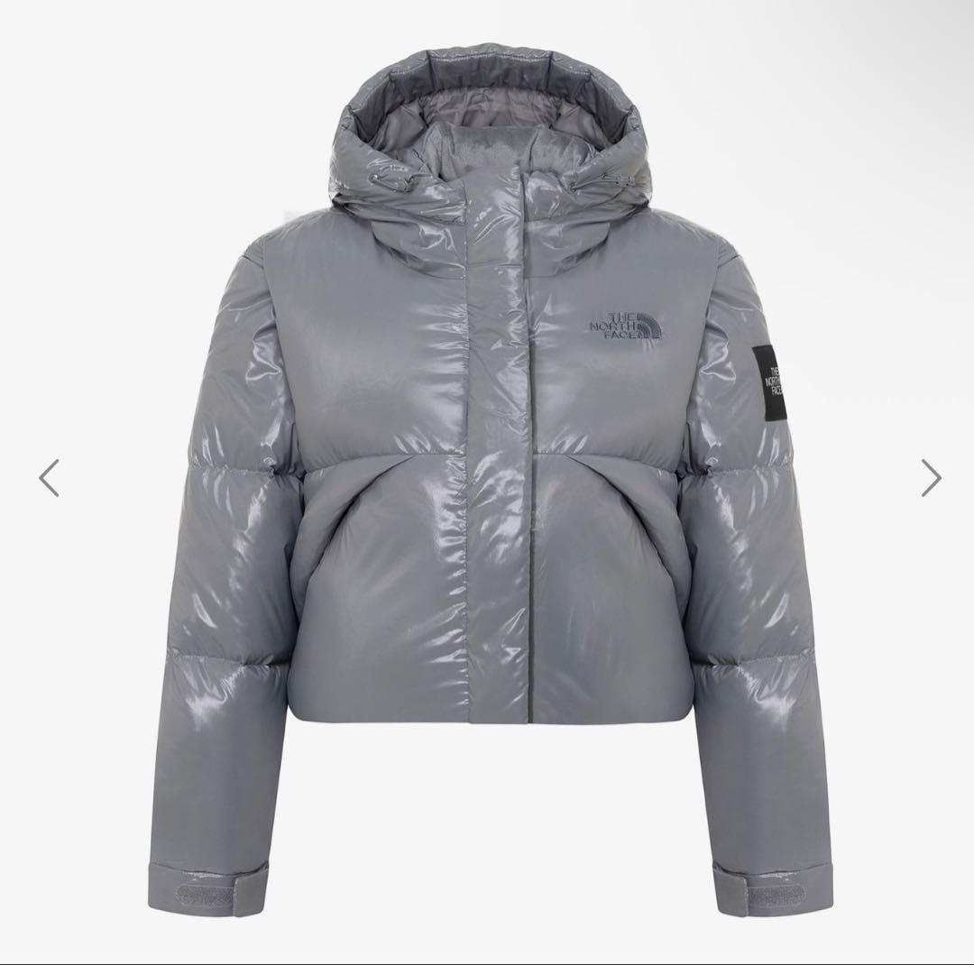 THE NORTH FACE グレー ショートダウンジャケット