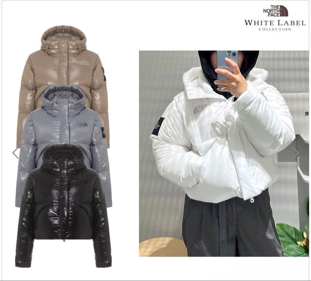 THE NORTH FACE グレー ショートダウンジャケット