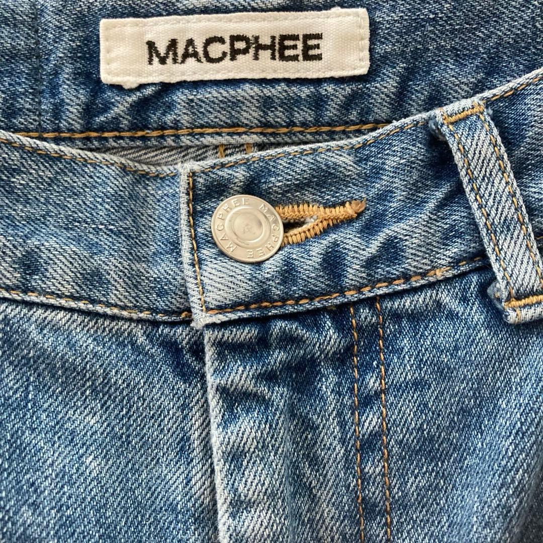 トゥモローランド マカフィー デニムワイドストレートパンツ ライトブルー 34