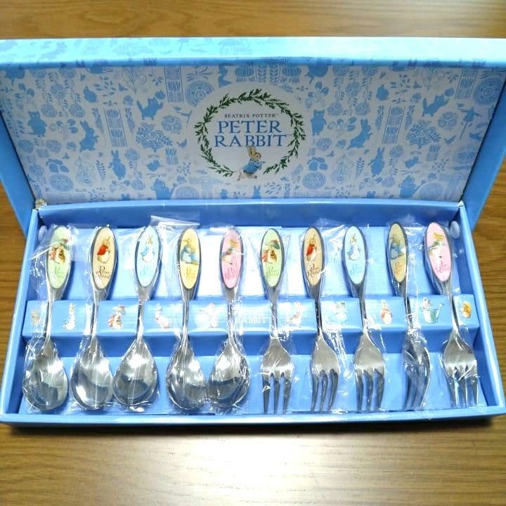 ピーターラビットスプーン&フォーク10本セット