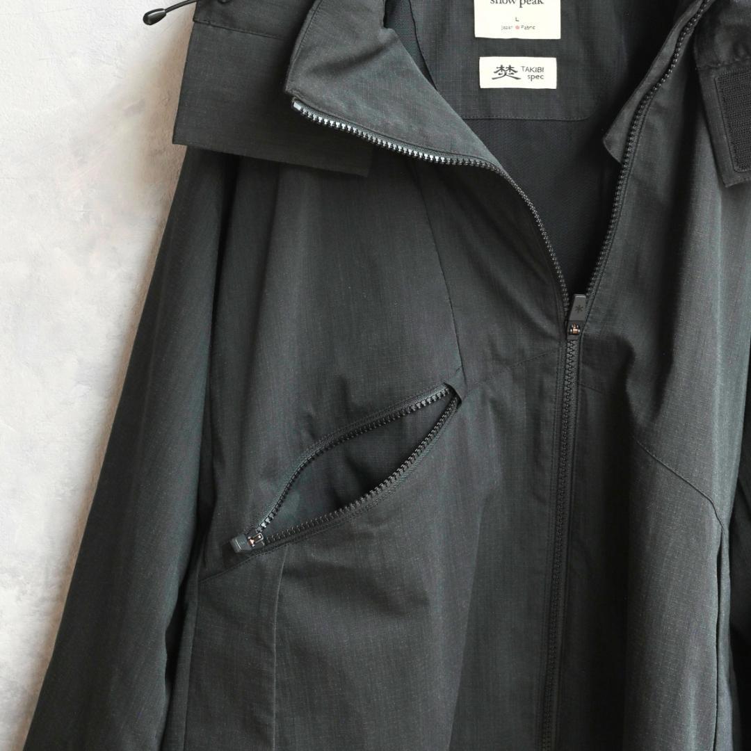 定価4万✨️peak 焚火 FRジャケット 黒 Lサイズ 23SS