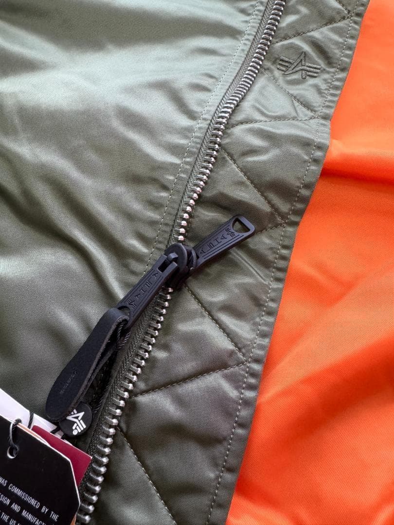 新品 未使用 ALPHA INDUSTRIES MA-1 アウター カーキ XL