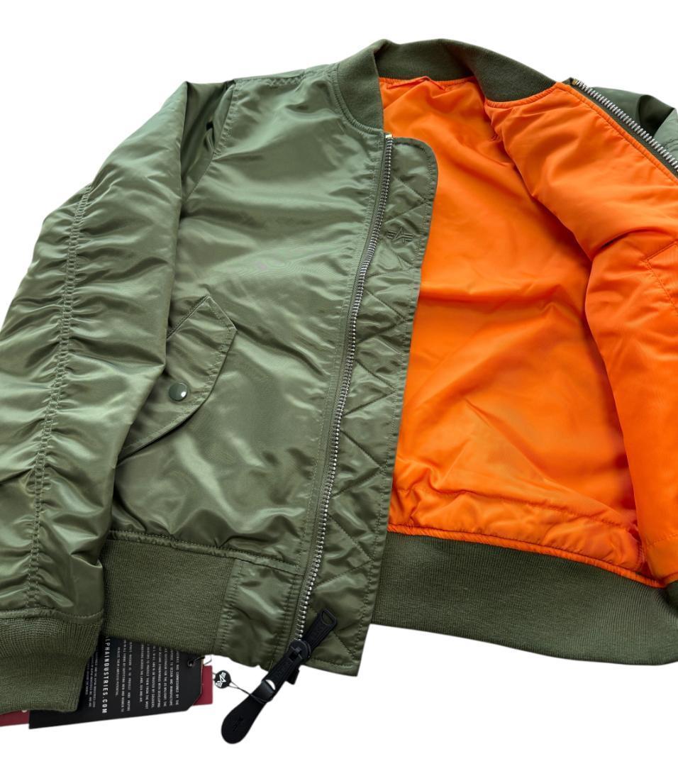新品 未使用 ALPHA INDUSTRIES MA-1 アウター カーキ XL